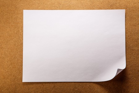 Blank sheet of paper as background closeupの写真素材