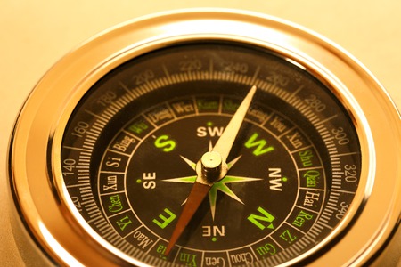 New compass in closeup as single objectの写真素材