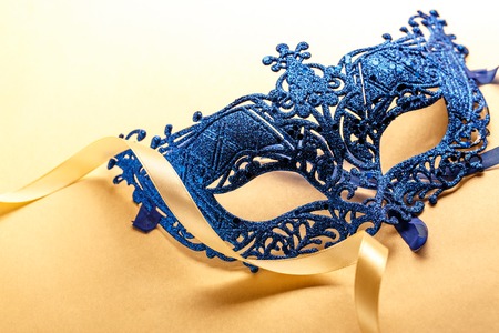 Single carnival disguise mask in close upの写真素材