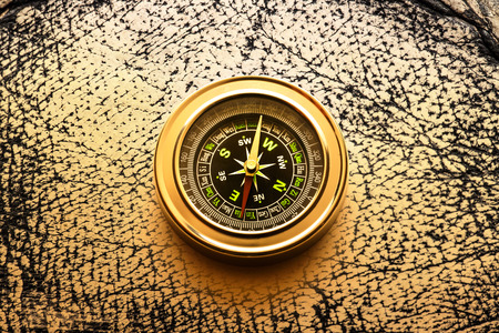 New compass in closeup as single objectの写真素材