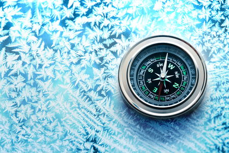 New compass in closeup as single objectの写真素材