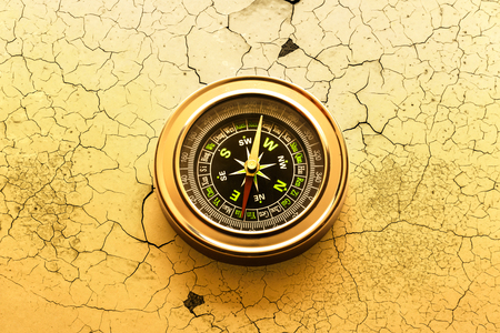 New compass in closeup as single objectの写真素材
