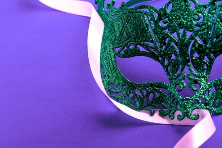 Single carnival disguise mask in close upの写真素材