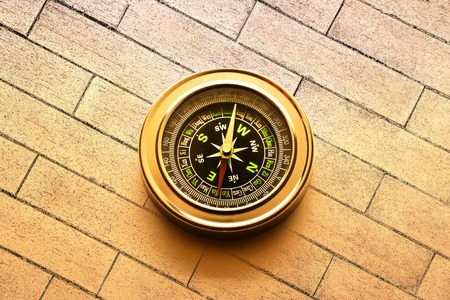 New compass in closeup as single objectの写真素材