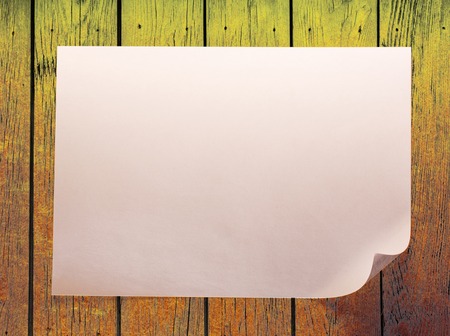 Blank sheet of paper on colorful backgroundの写真素材
