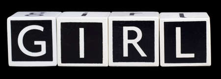 Children's Blocks - Word Girlの写真素材