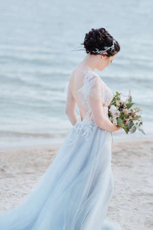 Bride is beautiful like an angelの写真素材