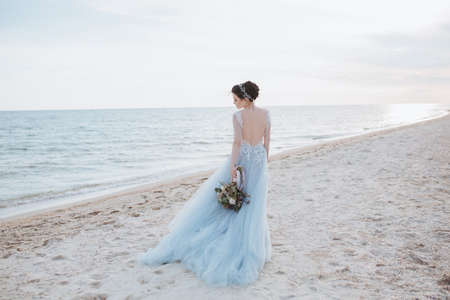 Bride turned aroundの写真素材