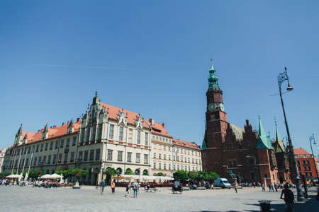 City center in Wroclaw, Poland