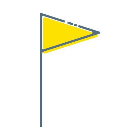 Flag icon. Location marker symbol. Flat design style. Vector illustration, eps 10のイラスト素材