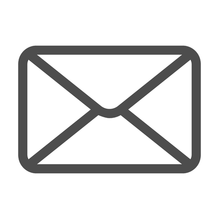 Mail icon. Envelope sign. Vector Illustration. Email icon. Letter icon. Transparent background. Eps 10のイラスト素材