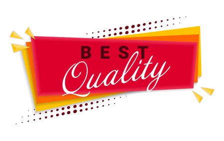 Red Vector Illustration Sign Best Quality. Illustrations For Promotion Marketing For Prints And Posters, Menu Design, Shop Cards, Cafe, Restaurant Badges, Tags, Packaging etc. eps 10のイラスト素材