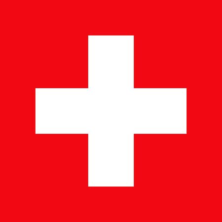 white cross in a red circle which is used to refer to medicineのイラスト素材