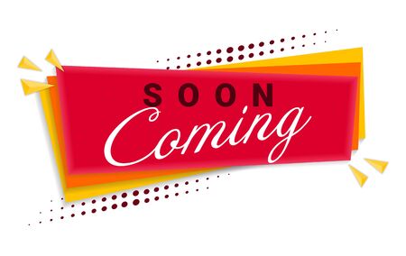Coming Soon Banner Template Design. Vector Illustration.のイラスト素材
