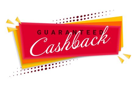 Cash Back Banner Template Design.のイラスト素材