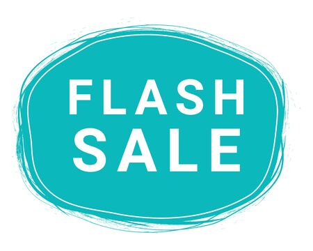 Flash Sale, Speech Bubble Banner, Element Design Template, App Icon, Vector Illustration.のイラスト素材