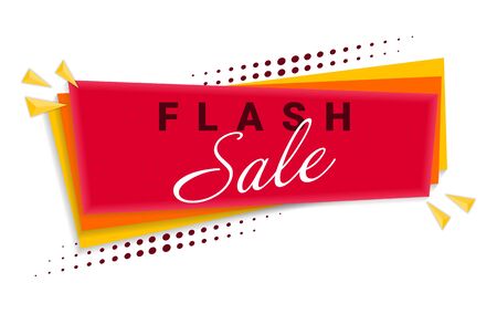 Flash Sale Banner Template Design.のイラスト素材