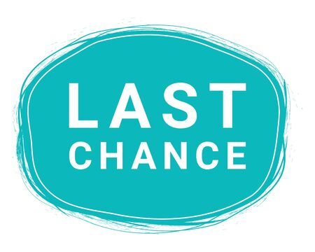 Last Chance, Speech Bubble Banner, Element Design Template, App Icon, Vector Illustration.のイラスト素材