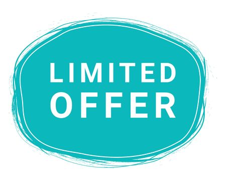 Limited Offer, Speech Bubble Banner, Element Design Template, App Icon, Vector Illustration.のイラスト素材