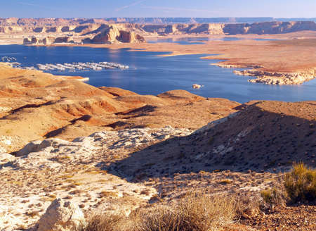 The Lake Powell in Glen Canyon Utah の写真素材