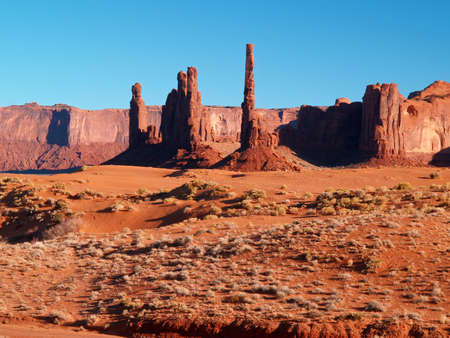 Monument Valley Navajo Tribal Park in Utah の写真素材