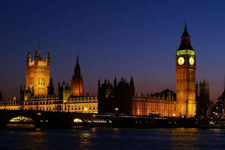 big ben in london at night