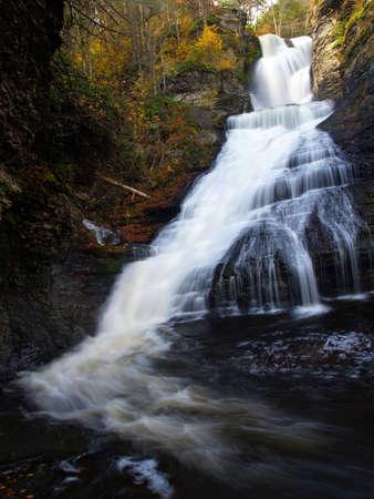 dingman falls in PA state parkの写真素材