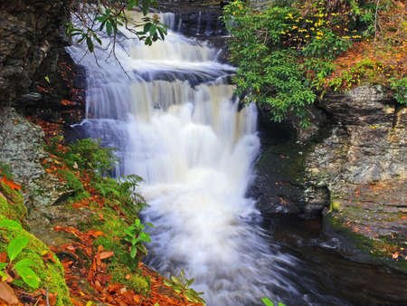dingman falls in PA state parkの写真素材