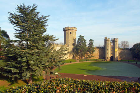 Warwick castle - a day trip from London in UKの写真素材