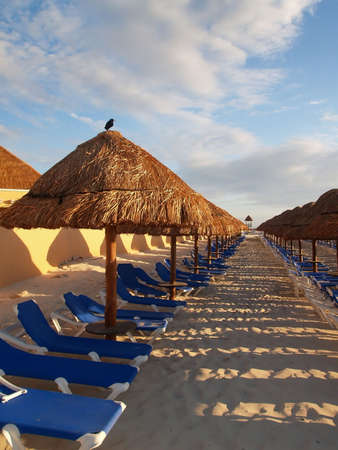 A beach resort in Cancun Mexicoの写真素材