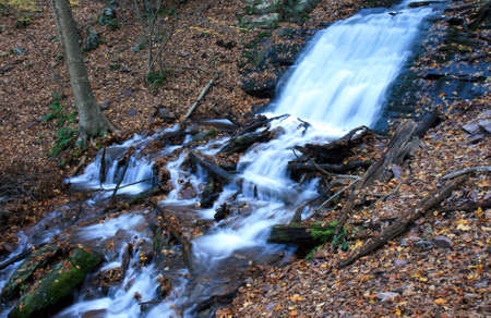 The Douglas Falls in Delaware Water Gap recreation areaの写真素材