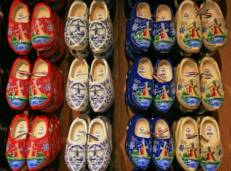 The famous Dutch wooden shoes for sale