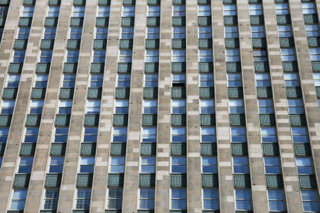 The high-rise buildings in the downtown Chicagoの写真素材
