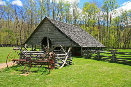 The Indian village in the Great Smoky Mountain National Parkの写真素材