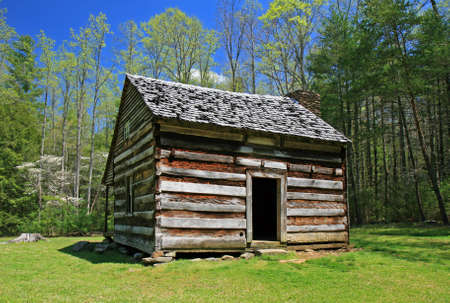 The Great Smoky Mountain National Park in the morningの写真素材