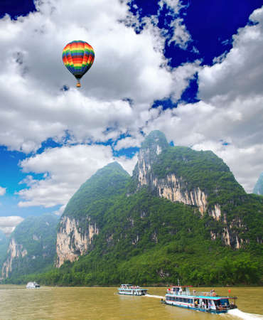 A scenery landscape of  the southern Chinaの写真素材