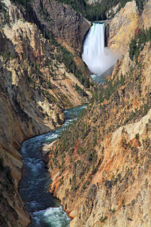 The Lower Falls at the Grand Canyon of the Yellowstoneの写真素材