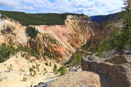 The Lower Falls at the Grand Canyon of the Yellowstoneの写真素材