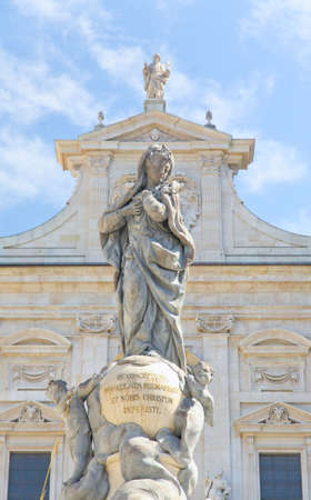 The Dome Cathedral in City Center of Salzburg, Austriaの写真素材