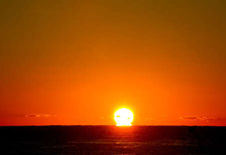 Sun-rising at the Palm Beach Florida, USAの写真素材