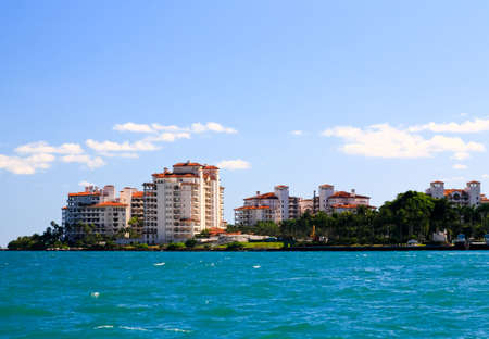 The luxury condominium in an island in Miami, Floridaの写真素材
