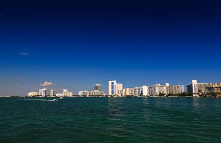The high-rise buildings in Miami Beach Floridaの写真素材