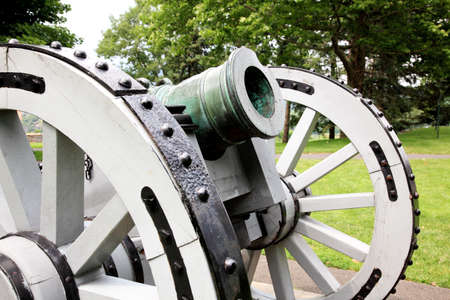The cannon used in british war in Westpoint Academy の写真素材