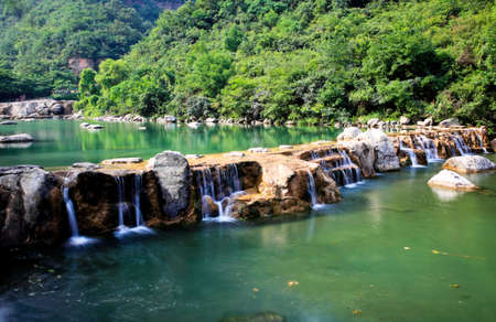 Water falls and cascades of Yun-Tai Mountain, a World Geologic Park and AAAAA Scenery Site in China