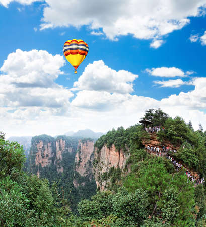 The breathtaking landscape in ZhangJiaJie a national park in China 
の写真素材
