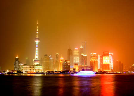SHANGHAI - JUNE 11: The most beautiful city skyline in China on June 11, 2010 - Pudong  Shanghai