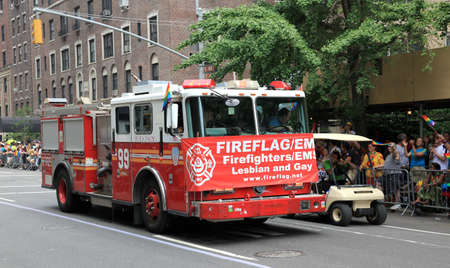 NEW YORK CITY - JUNE 27: NYC LGBT Gay Pride March on June 27, 2010 in New York City, USA 