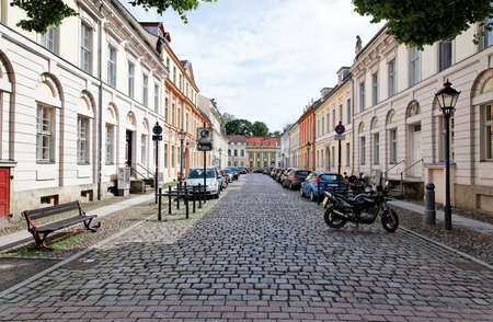 A street scene in Potsdam Germany on UNESCO World Heritage listのeditorial素材