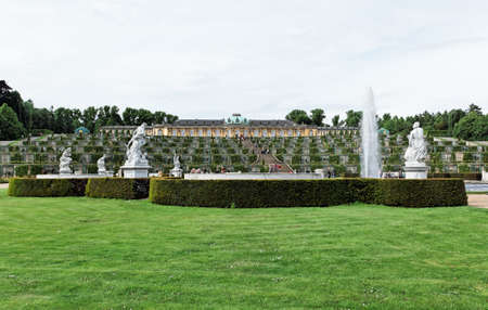 Sanssouci Palace in Potsdam Germany on UNESCO World Heritage listのeditorial素材