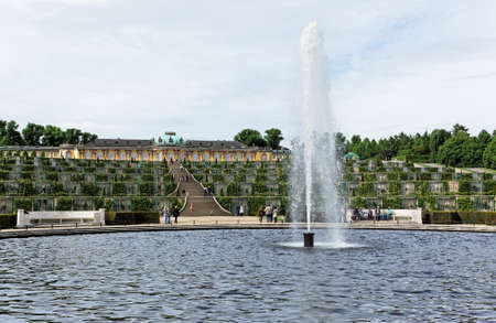 Sanssouci Palace in Potsdam Germany on UNESCO World Heritage listのeditorial素材